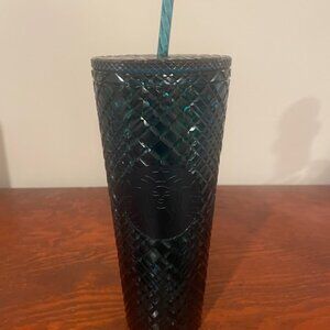 Starbuck 2021 Holiday Emerald Green Jeweled Tumbler 24OZ